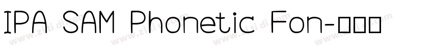 IPA SAM Phonetic Fon字体转换